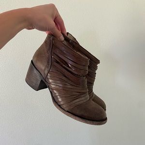 Freebird leather ankle boot boho bootie